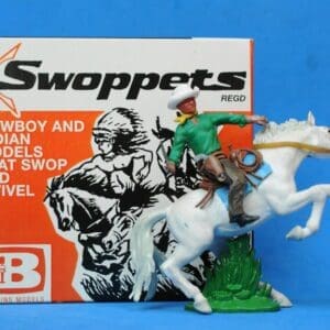 SOLD Swoppet Cowboy Knife Fighter Mounted (2nd Series)