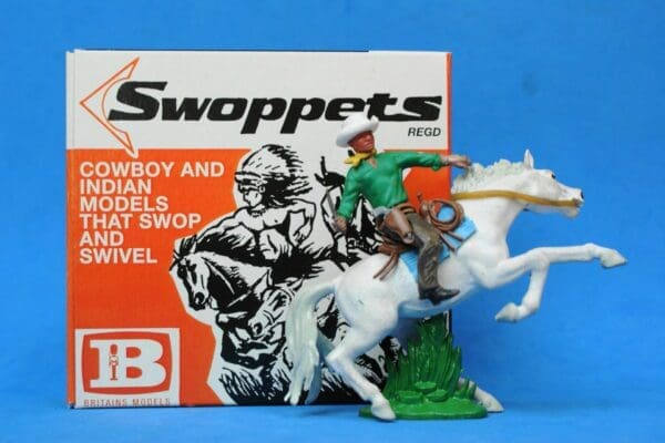 SOLD Swoppet Cowboy Knife Fighter Mounted (2nd Series)