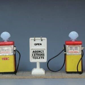 SOLD Britains Garage Forecourt Series - Shell Petrol Pumps