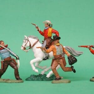 SOLD Herald Swoppet Wild West Cowboys - Group of 4 Figures