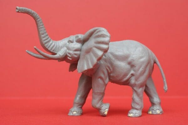 SOLD Timpo Zoo Animals Elephant - Darker Grey
