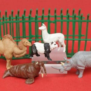 SOLD Timpo Zoo Cages & Animals No.8