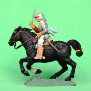 SOLD ECW Roundhead Officer, Mounted - Black Textured Horse
