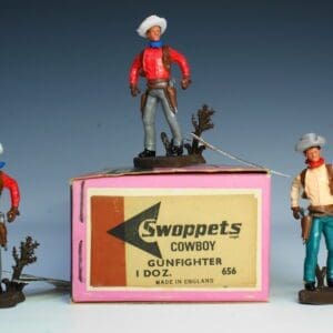 SOLD Swoppet Cowboys Gunfighter Trade Box