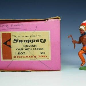SOLD Swoppet Indian Chief with Dagger Trade Box