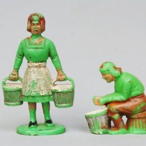 SOLD Charbens Milkmaids Standing & Sitting - LIME Green!