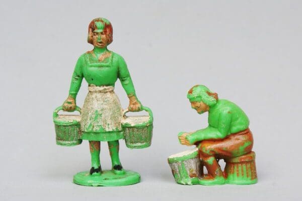 SOLD Charbens Milkmaids Standing & Sitting - LIME Green!