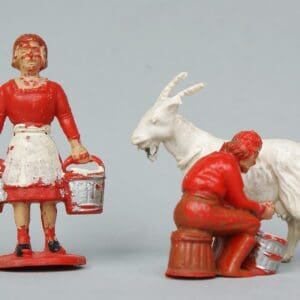 SOLD Charbens Milkmaids (Standing & Sitting) Milking Goat