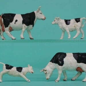 SOLD Timpo Cows & Calves - Black Friesian Markings