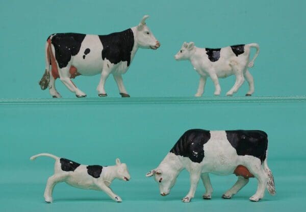 SOLD Timpo Cows & Calves - Black Friesian Markings