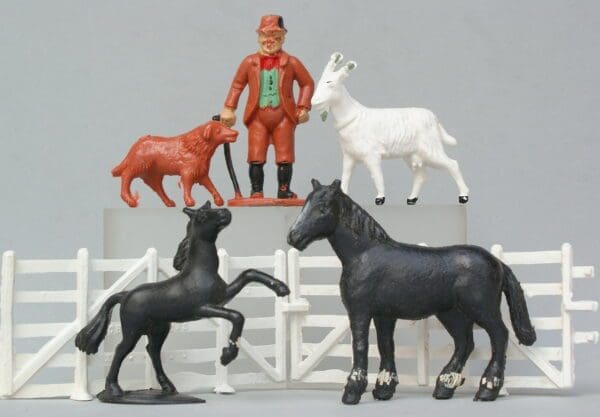 SOLD Charbens Farmer, Dog, Goat, Horse & Colt