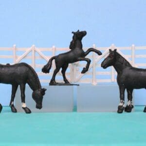 SOLD Charbens Farm Horses & Colt - BLACK Plastic!