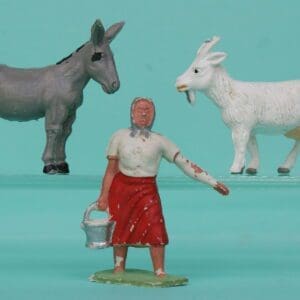 SOLD Timpo Farm Milkmaid, Goat & Donkey