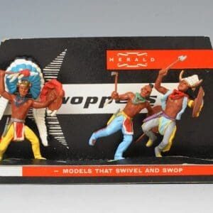 SOLD Herald Swoppet Indians 3-Figure Carded Set