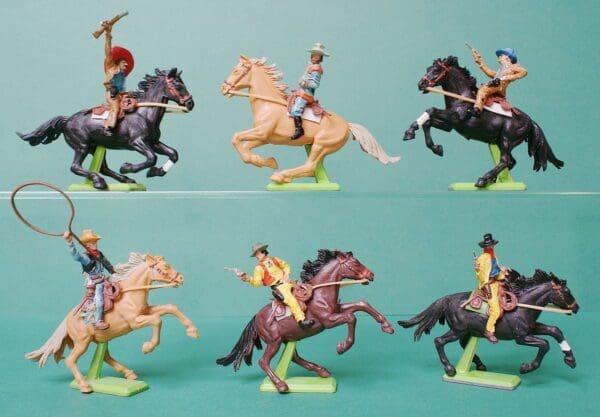 Deetail Wild West Mounted Cowboys - Full Set!