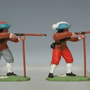 SOLD Pair of ECW Cavalier Musketeers (Brown Plastic)