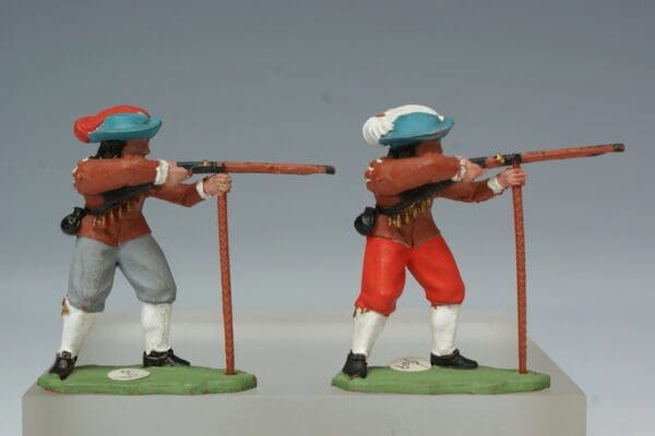 SOLD Pair of ECW Cavalier Musketeers (Brown Plastic)