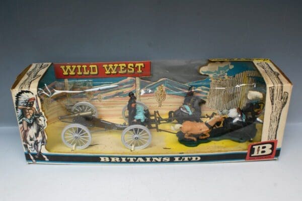 SOLD! Britains ACW Federal Gun Team & Limber - Wild West Box