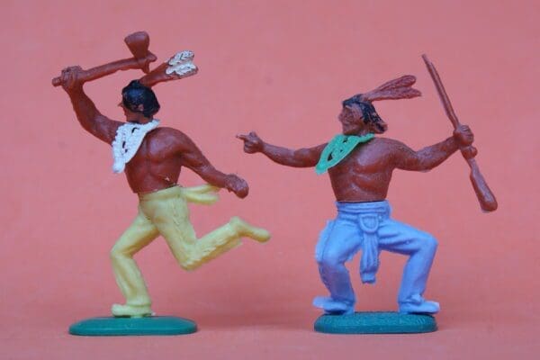 SOLD Charbens Swoppet-type Indians with Early Bases