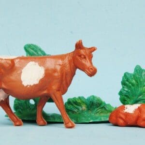 SOLD Speedwell Farm Cow and Lying Calf - Old Shop Stock!