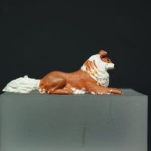 SOLD Herald Sheepdog Lying RUST Variant