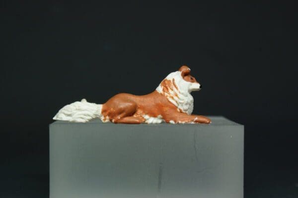 SOLD Herald Sheepdog Lying RUST Variant