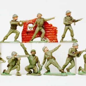 SOLD Hilco 'War Game' Infantry - LIGHT Khaki (GREY Helmets)
