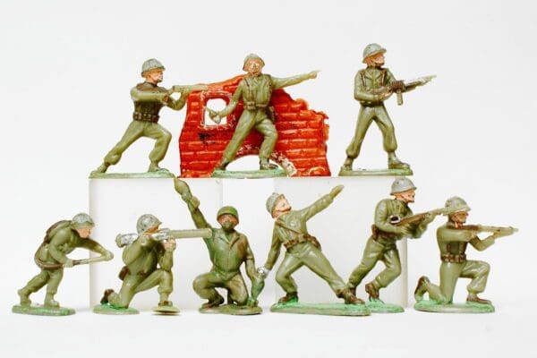 SOLD Hilco 'War Game' Infantry - LIGHT Khaki (GREY Helmets)
