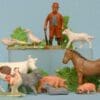 SOLD Speedwell Farm Yard Models Farmer Hedgerow
