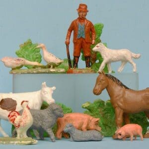 SOLD Speedwell Farm Yard Models Farmer Hedgerow