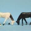 **SALE** Speedwell Farmyard Feeding Horses BLACK & WHITE Plastic
