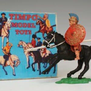 SOLD Timpo Mounted Roman with Round Shield!