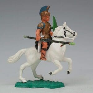 SOLD Timpo Mounted Roman with Round Shield!