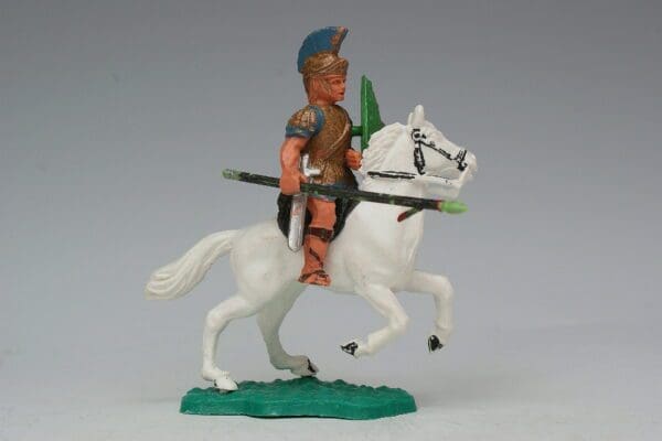 SOLD Timpo Mounted Roman with Round Shield!