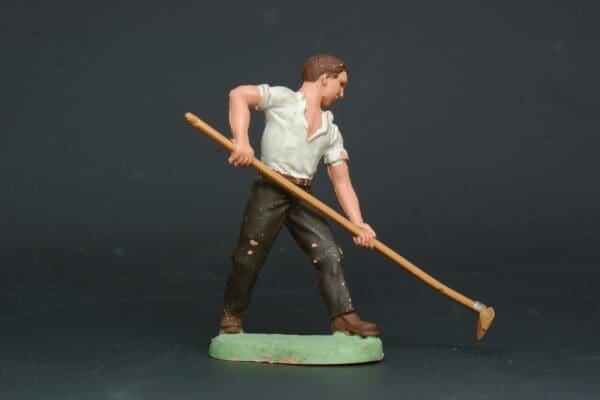 SOLD Herald Farm Labourer (White Shirt) with early Tan Hoe