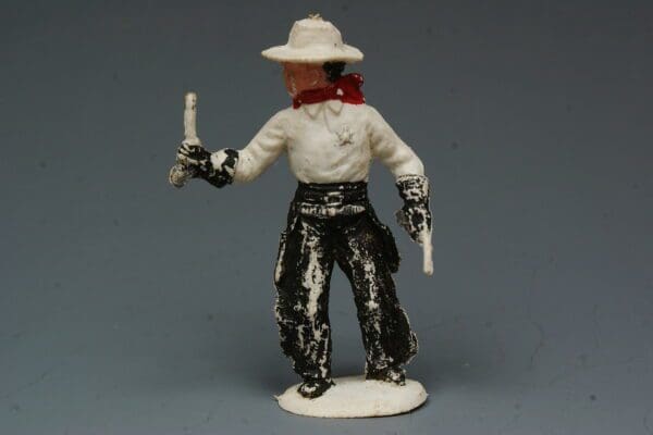 SOLD Gemodels Wild West Cowboys Sheriff - WHITE Plastic