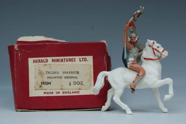 SOLD Herald Trojan Warrior Mounted General 'Rahere' Box