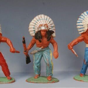 SOLD Timpo Solid Plastic Indians