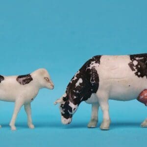 Hilco Grazing Cow & Standing Calf - Matching Pair