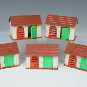 SOLD Blue Box "Made in Hong Kong" Dog Kennels x 5