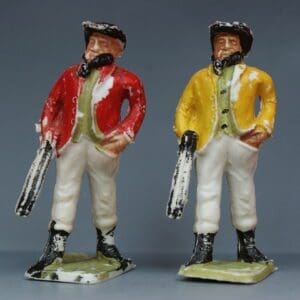 SOLD Cherilea Farmer with Shotgun - Red & Yellow Variants