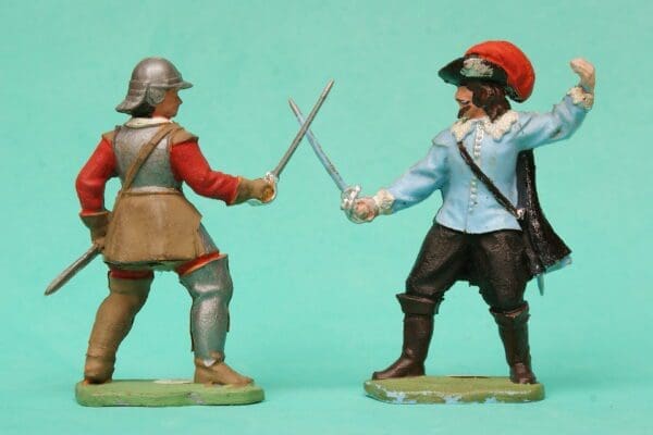 SOLD ECW Roundhead & Cavalier Troopers Duelling #2