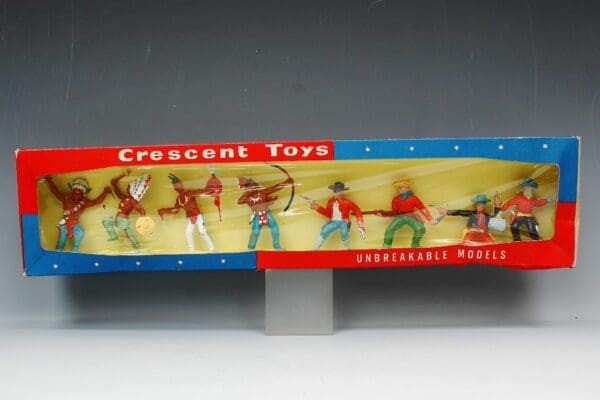 SOLD Crescent Cowboys & Indians - 8-Piece Window Box Set