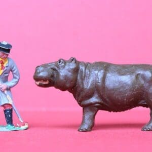 **SALE** Timpo Zoo Models - Hippo & Keeper Sweeping