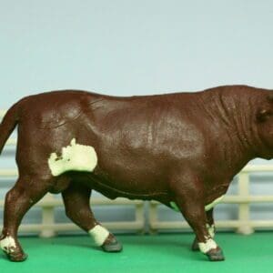 SOLD Herald Brown Bull with Ring in Nose