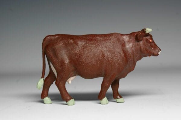 SOLD Britains Cow Standing Brown PVC