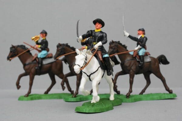 SOLD Swoppet ACW Union Cavalry - 4 Mounted Figures