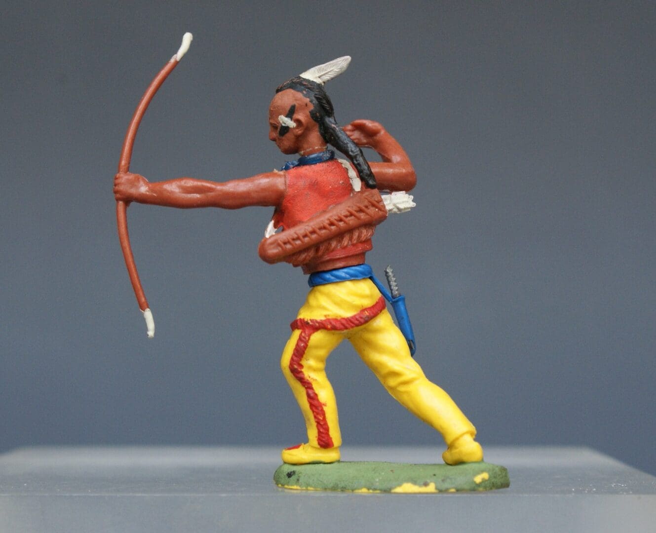 Swoppet Indian Brave with Bow - ROYAL BLUE Belt - Image 2