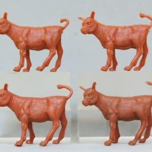 NEW! Crescent Farm Models Calves - Chestnut UNPAINTED!