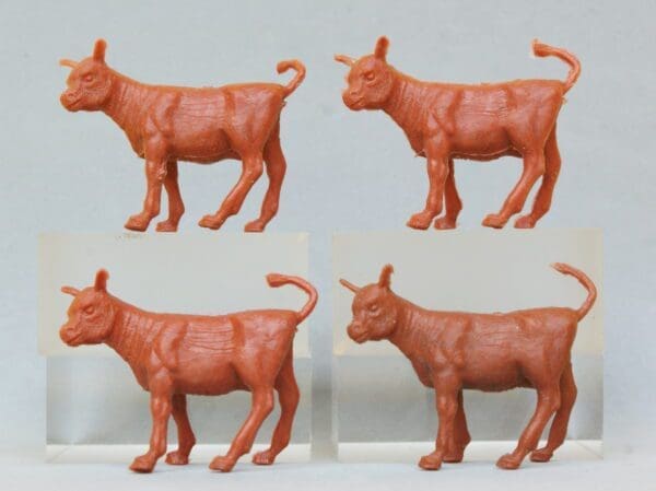 NEW! Crescent Farm Models Calves - Chestnut UNPAINTED!
